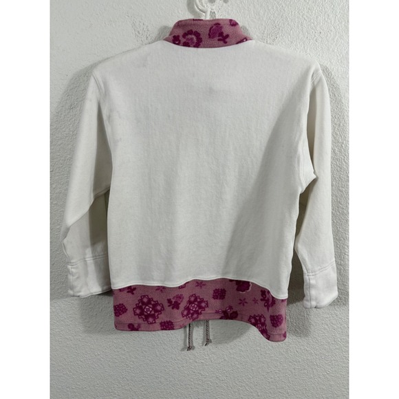 Ellesse Italy Floral Lace Up Pullover Sweatshirt Womens Size M *Spotting - Picture 12 of 14
